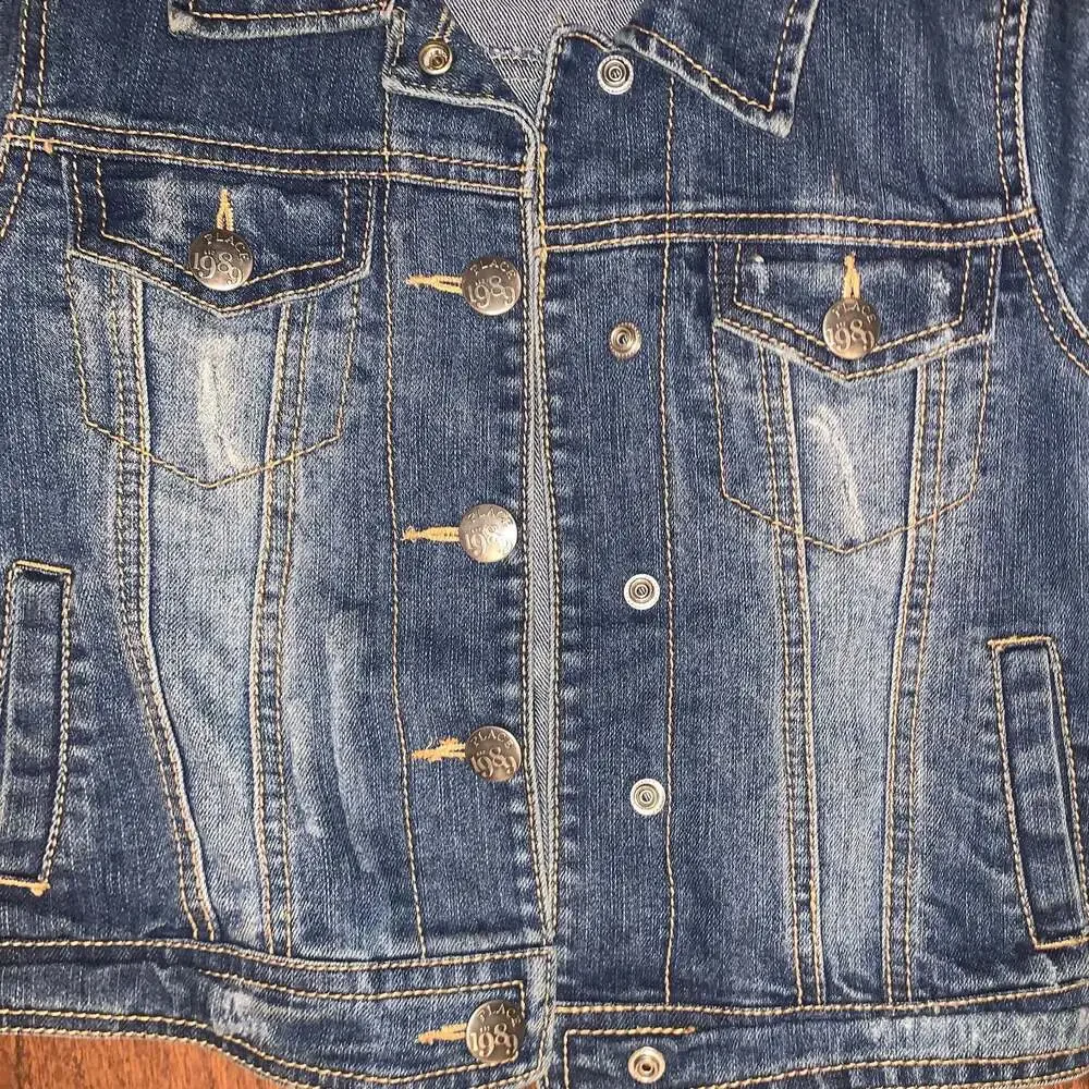 The Children's Place Girls Distressed Denim Jean Jacket‎